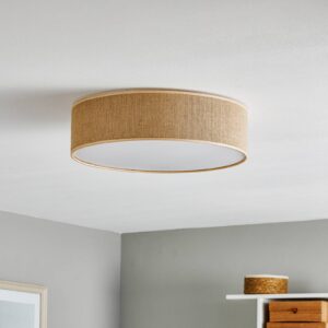 Svítidlo Euluna přírodní/bílá textil/plast