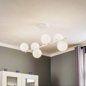 Svítidlo Euluna bílá ocel práškovaná/sklo