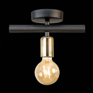 Svítidlo Euluna černá/zlatá ocel