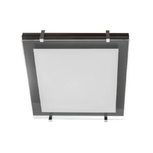 Svítidlo Euluna hnědá/bílá sklo/dřevo