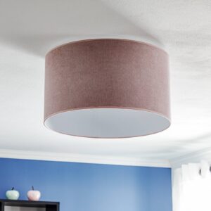 Svítidlo Euluna růžová/bílá látka