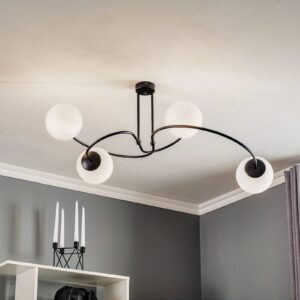 Svítidlo Euluna černá/bílá ocel