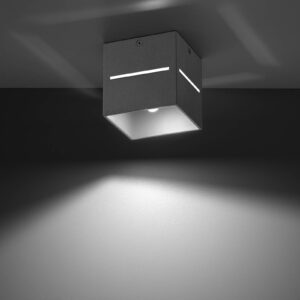 Svítidlo Euluna šedá hliník