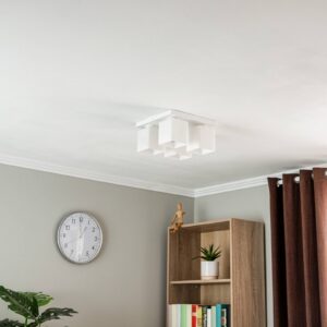 Svítidlo Euluna bílá kov/sklo