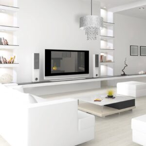 Svítidlo Euluna stříbrná/černá kov/textil/plast