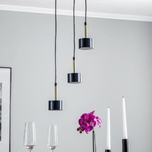 Svítidlo Euluna tmavě modrá/zlatá kov