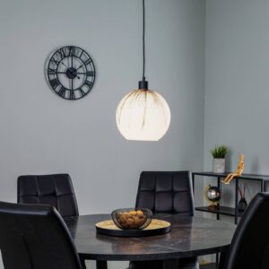 Svítidlo Euluna transparentní/černý sklo/kov