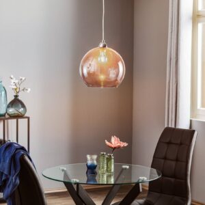 Svítidlo Euluna modrý transparentní/chrom sklo/ocel