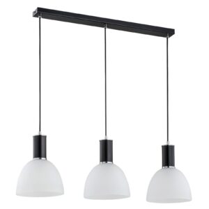 Svítidlo Euluna černá/bílá kov/sklo