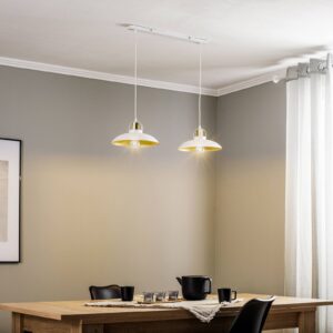 Svítidlo Euluna bílá/zlatá kov