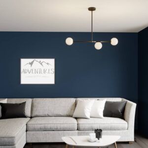 Svítidlo Euluna černá/bílá ocel práškovaná/sklo