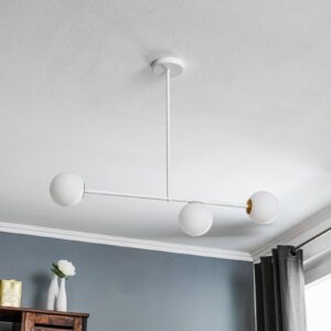 Svítidlo Euluna bílý/zlatý ocel práškovaná/sklo