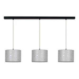 Svítidlo Euluna šedohnědá perleťová/černá tapeta/kov