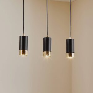 Svítidlo Euluna černá/zlatá ocel s práškovým lakem