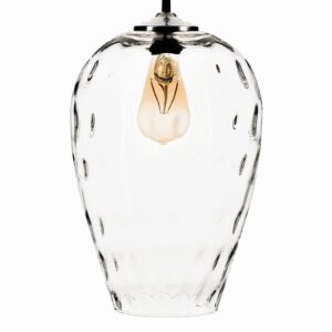 Svítidlo Euluna transparentní/černá/stříbrná sklo/kov