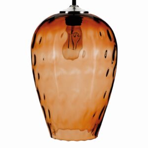 Svítidlo Euluna jantar-transparentní/černá/stříbrná sklo/kov