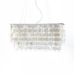 Svítidlo Euluna perleťová/chrom kov/mušle