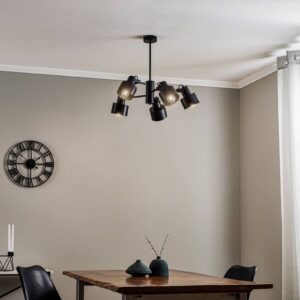 Svítidlo Euluna černé ocel s práškovým lakem