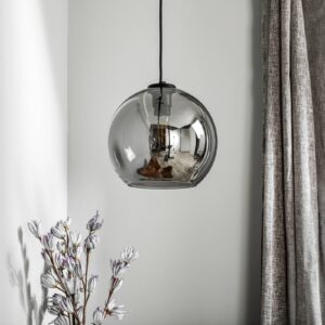 Svítidlo Euluna zrcadlový kouř/černá zrcadlené sklo/ocel