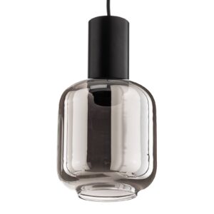 Svítidlo Euluna černá/grafit ocel práškovaná/sklo