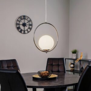 Svítidlo Euluna chrom/ledově bílá kov/sklo