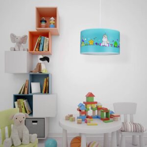 Svítidlo Euluna barevná/světle modrá PVC