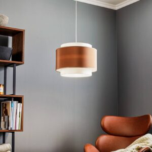 Svítidlo Euluna ecru/cappuccino textilie/PVC