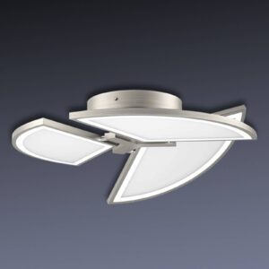 Svítidlo Evotec nikl kartáčovaný/opálová bílá hliník/opálové sklo