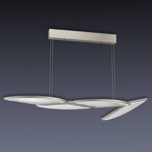 Svítidlo Evotec nikl kartáčovaný/opálová bílá hliník/opálové sklo