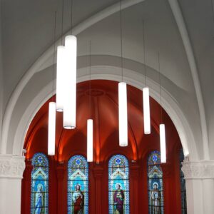 Svítidlo FAGERHULT opálová bílá/stříbrná akryl/ocel