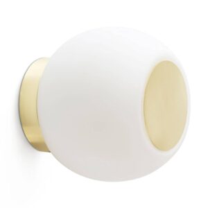 Svítidlo FARO BARCELONA zlatá/bílá kov/sklo