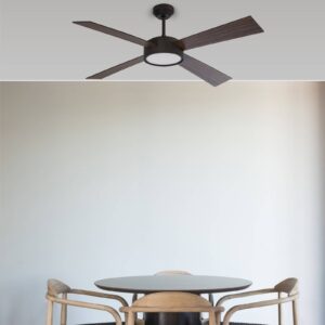 Svítidlo FARO BARCELONA ořech/černá/satinovaná ocel/MDF/plast