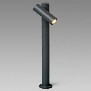 Svítidlo FARO BARCELONA tmavě šedá/čirá hliník/sklo