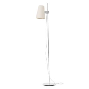 Svítidlo FARO BARCELONA chrom/béžová kov/textil