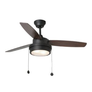 Svítidlo FARO BARCELONA černé/ořech kov/plast