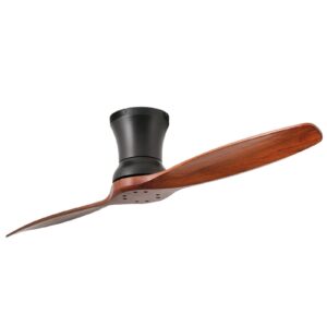 Svítidlo FARO BARCELONA černá/ořech ocel/dřevo paulovnie