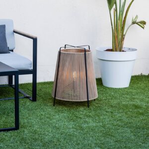 Svítidlo FARO BARCELONA černá matná/béžová ocel/polypropylen