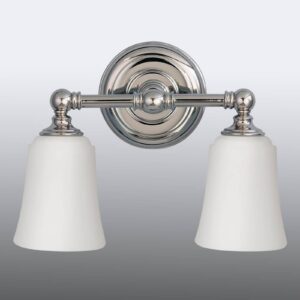 Svítidlo FEISS chrom/bílý kov/sklo