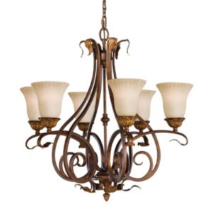 Svítidlo FEISS bronz/želvovina/krémová kov/sklo