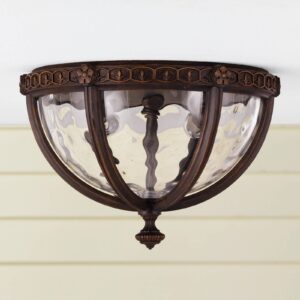 Svítidlo FEISS hnědá/čirá hliníkový odlitek/sklo