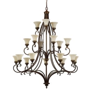 Svítidlo FEISS ořech hnědý/opál ocel/sklo