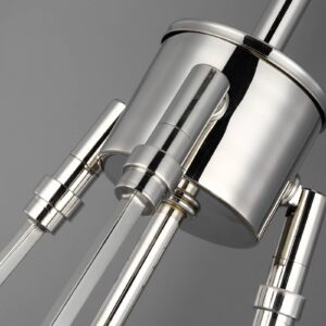 Svítidlo FEISS nikl leštěný/kouřově šedá ocel/kouřové sklo