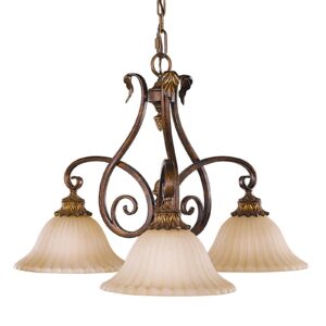 Svítidlo FEISS bronz/želvovina/krémová kov/sklo