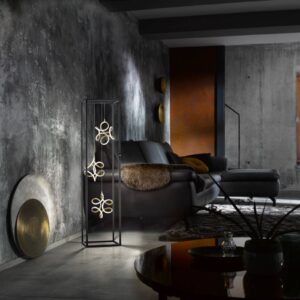 Svítidlo FISCHER & HONSEL černá/zlatá kov