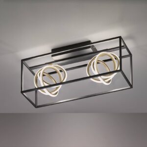 Svítidlo FISCHER & HONSEL matná černá/zlatá kov/silikon