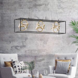 Svítidlo FISCHER & HONSEL černá/zlatá kov