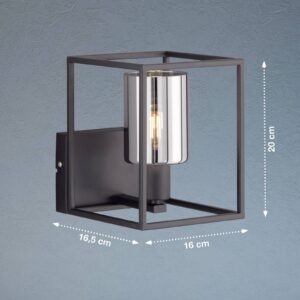 Svítidlo FISCHER & HONSEL písková černá/kouřově šedá/čirá kov/sklo