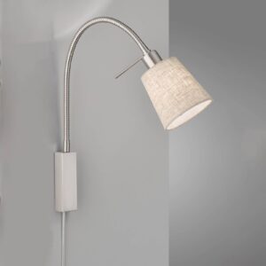 Svítidlo FISCHER & HONSEL matný nikl/písková kov/plátno