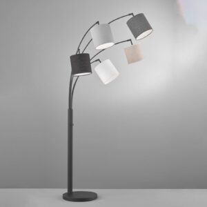 Svítidlo FISCHER & HONSEL černá/bílá/šedá/světle šedá/písková kov/lněné plátno/PVC