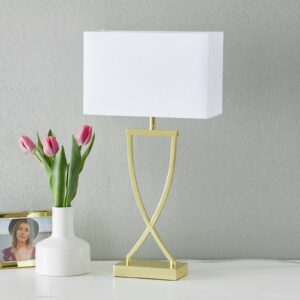 Svítidlo FISCHER & HONSEL mosaz leštěná/bílá kov/textil